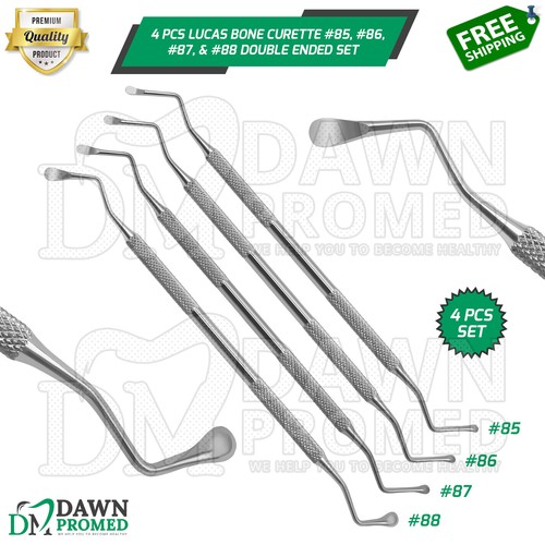 Pcs lucas bone curette 85 - 4,